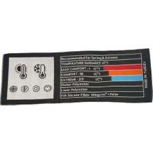 Neo -23 350 gr ELYAF+200 gr Peluş Polarlı Çift Kişilik Uyku Tulumu Kırmızı