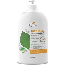 Homm Cozmetic Homm Bitkisel Konsantre Bulaşık Deterjanı (Elde Yıkama) 500 ml