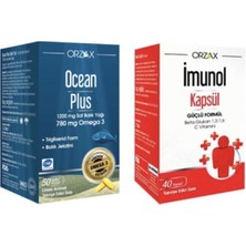 Orzax Imunol Ocean Plus Omega 3 1200 Mg 50 Kapsül Ve Imunol 40 Kapsül