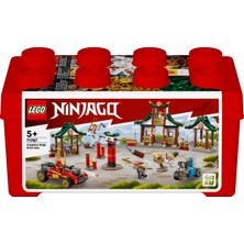 LEGO NINJAGO® Yaratıcı Ninja Yapım Parçası Kutusu 71787 - 5 Yaş ve Üzeri Çocuklar için Araçlar, Dövüş Okulu ve Minifigürler İçeren Yaratıcı Oyuncak Yapım Seti (530 Parça)