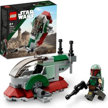 LEGO Star Wars™ Boba Fett'in Starship™’i Mikro Savaşçı 75344 - 6 Yaş ve Üzeri Çocuklar için Oyuncak Yapım Seti (85 Parça)