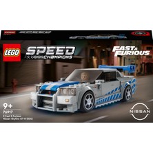 LEGO® Speed Champions Daha Hızlı Daha Öfkeli Nissan Skyline GT-R(R34)76917 - 9 Yaş Üzeri Için Yarış Arabası Modeli Içeren Koleksiyonluk ve Sergilenebilir Yaratıcı Oyuncak Model Yapım Seti (319 Parça)