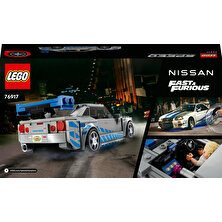 LEGO® Speed Champions Daha Hızlı Daha Öfkeli Nissan Skyline GT-R(R34)76917 - 9 Yaş Üzeri Için Yarış Arabası Modeli Içeren Koleksiyonluk ve Sergilenebilir Yaratıcı Oyuncak Model Yapım Seti (319 Parça)