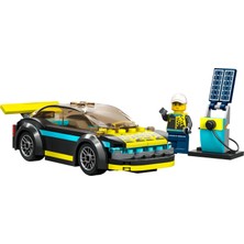 LEGO City Elektrikli Spor Araba 60383 - 5 Yaş ve Üzeri Çocuklar Için Oyuncak Şarj Istasyonu ve Sürücü Minifigürü Içeren Oyuncak Yapım Seti (95 Parça)