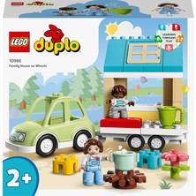 LEGO® Duplo Kasabası Tekerlekli Aile Evi 10986 2 Yaş ve Üzeri Için Yaratıcı Oyuncak Yapım Seti (31 Parça)