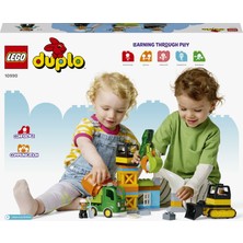 LEGO® DUPLO® Kasabası İnşaat Sahası 10990 - 2 Yaş ve Üzeri için Eğitici Oyuncak Yapım Seti (61 Parça)