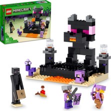 LEGO® Minecraft End Arenası 21242 - 8 Yaş ve Üzeri Çocuklar Için Ender Ejderhalı Oyuncak Yapım Seti (252 Parça)