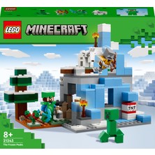 LEGO® Minecraft Donmuş Tepeler 21243 - 8 Yaş ve Üzeri Çocuklar Için Oyunun Buzlu Biyomunu Içeren Oyuncak Yapım Seti (304 Parça)