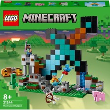 LEGO® Minecraft Kılıç Üssü 21244 - 8 Yaş ve Üzeri Çocuklar Için Iskelet, Creeper ve Daha Fazlasını Içeren Oyuncak Yapım Seti (427 Parça)