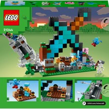 LEGO® Minecraft Kılıç Üssü 21244 - 8 Yaş ve Üzeri Çocuklar Için Iskelet, Creeper ve Daha Fazlasını Içeren Oyuncak Yapım Seti (427 Parça)