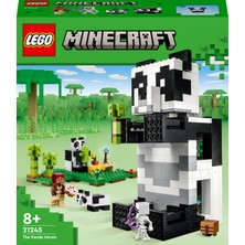 LEGO® Minecraft Panda Barınağı 21245 - 8 Yaş ve Üzeri Çocuklar Için Panda Gibi Görünen ve Hareket Eden Oyuncak Yapım Seti (553 Parça)