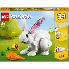 LEGO Creator 3’ü 1 Arada Beyaz Tavşan 31133 - 8 Yaş ve Üzeri Çocuklar için Kakadu Papağanı ve Beyaz Fok İçeren Yaratıcı Oyuncak Yapım Seti (258 Parça)