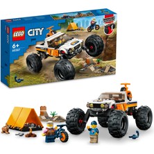 LEGO City 4x4 Arazi Aracı Maceraları 60387 - 6 Yaş ve Üzeri Çocuklar Için Oyuncak Yapım Seti (252 Parça)