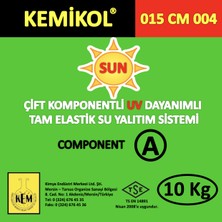 Kem 015 cm 004 Çift Komponentli Uv Dayanımlı Tam Elastik Su Yalıtım Sistemi Component A+B