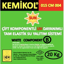 Kem 015 cm 004 Çift Komponentli Uv Dayanımlı Tam Elastik Su Yalıtım Sistemi Component A+B