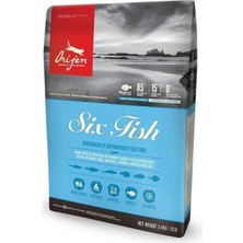 Orijen Six Fish Tahılsız Balık Yavru ve Yetişkin Kedi Maması 1,8 kg