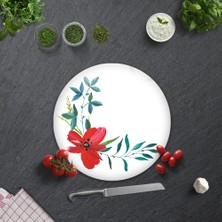 Decorita Çiçek Motifi Desenli | Cam Kesme Tahtası - Cam Kesme Tablası |