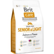 Brit Care Senior Light Somonlu Tahılsız Yaşlı Köpek Maması 3 kg