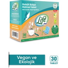 Life By Fakir Ekolojik Vegan Bulaşık Makinesi Deterjanı Tableti 30'lu