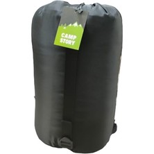 Neo -23 350 gr ELYAF+200 gr Peluş Polarlı Yastıklı  Şapkalı Çift Kişilik Uyku Tulumu Lacivert