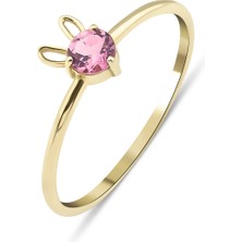 Kairos Jewelry 14 Ayar Altın Pembe Turmalin Tavşan Yüzük
KRS06-T14GR