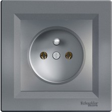 Schneider Electric Schneider Asfora Plus Çelik Ups Priz Çerçeveli - EPH2800162