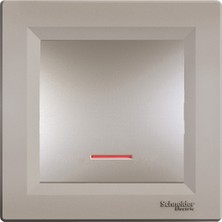 Schneider Electric Schneider Asfora Plus Bronz Işıklı Anahtar Çerçeveli- EPH1400169