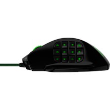 Pusat V8 12400 DPI MMO 18 Tuşlu Kablolu RGB Oyuncu Mouse - Siyah