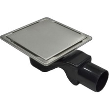 Aqua Zone Paslanmaz Duş Izgarası Q50 Yandan 15X15 cm Süzgeç