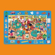 Moritoys Look & Find Puzzle: Kindergarten - 36 Parçalı Yapboz ve Gözlem Oyunu