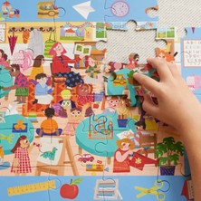 Moritoys Look & Find Puzzle: Kindergarten - 36 Parçalı Yapboz ve Gözlem Oyunu