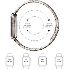 Kip GSM Apple Watch Ultra/Ultra 2 Kordon 49MM 44MM 45MM 42MM 41MM 40MM 38MM Metal Klasik Kordon Apple Watch Serisi 9 8 7 6 5 4 3 2 1 Se Titanyum Ayarlama Aparatlı Paslanmaz Kordon