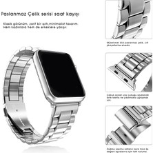 Kip GSM Apple Watch Uyumlu Kordon 38MM 40MM 41MM 42MM 44MM 45MM 49MM 1/2/3/4/5/6/se/7/8/ultra Metal Kordon Ayarlama Aparatlı