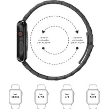 Kip GSM Apple Watch Uyumlu Kordon 38MM 40MM 41MM 42MM 44MM 45MM 49MM 1/2/3/4/5/6/se/7/8/ultra Metal Kordon Ayarlama Aparatlı