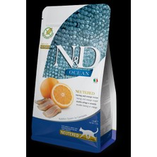 N&D Ringa Balıklı ve Portakallı Tahılsız Kısırlaştırılmış Kedi Maması 1,5 kg