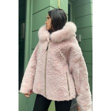 Lava Design Kadın Ceket Hakiki Kürk Pembe
