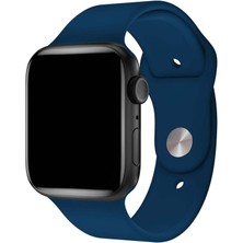 Mimtec Apple Watch 3 4 5 6 7 8 Se 42 44 45MM Kordon Kayış Bileklik Klasik Kaliteli Silikon