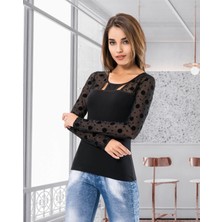 Derya Kurşun Uzun Kol Kadın Body 120