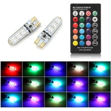 Zhltech Kumandalı Rgb LED T10 Park Ampulu 2 Adet Set