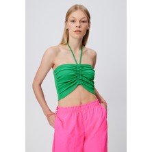 Babokah Büzgülü Crop Top