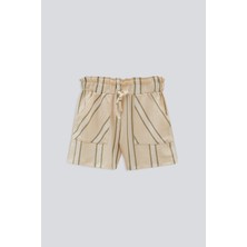 Babokah (Kids Girl) Çizgili Cepli Şort