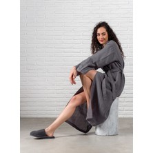 Serenity Keten Kimono Gri