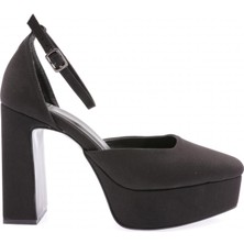 DGN 45 Kadın Kalın Taban Topuklu Ayakkabı