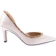 DGN 1328 Kadın Transparan Detayli Stiletto