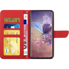 Cool-M Samsung Galaxy S23 Için Ultra HT03 Baskılı Kelebek Çiçekleri Cüzdan Touch Pu Deri Manyetik Kapanma Flip Omuz Kayışı ile Telefon Kılıfı (Yurt Dışından)