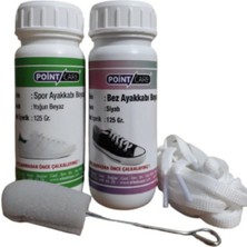 Point Care Beyaz Deri Spor Ayakkabı Boyası ve Care Siyah Bez Ayakkabı Boyası