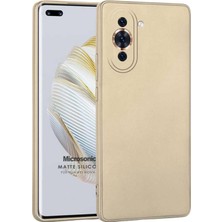 Microsonic Matte Silicone Huawei Nova 10 Pro Kılıf Gold