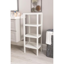 Doreline 4 Floor Shelf 4 Katlı Düzenleyici Raf Ünitesi, Kitaplık, Banyo, Mutfak Rafı. Ayakkabılık, Organizer