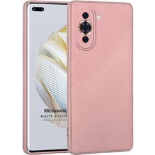 Microsonic Matte Silicone Huawei Nova 10 Pro Kılıf Rose Gold