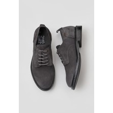 Bueno Shoes Gri Süet Erkek Klasik Ayakkabı